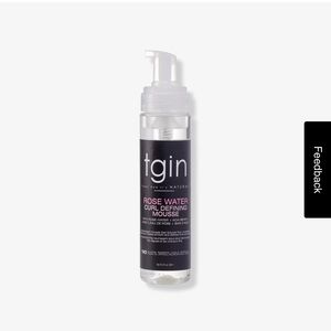 TGIN Rose Water Curl Defining Mousse
